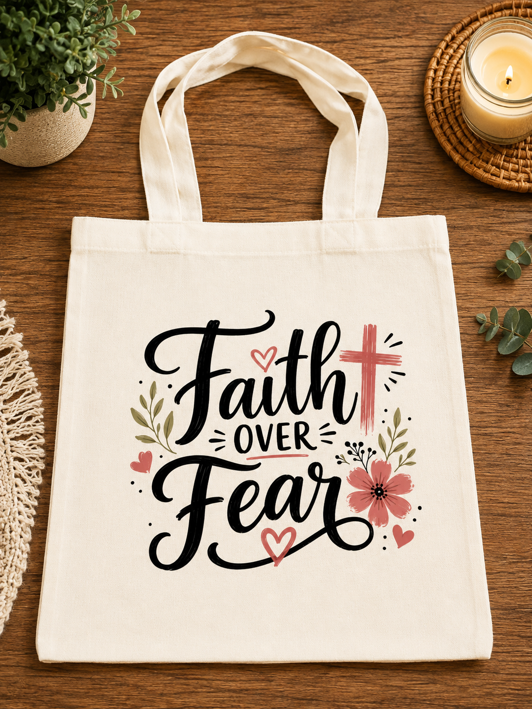 Faith Over Fear Tote