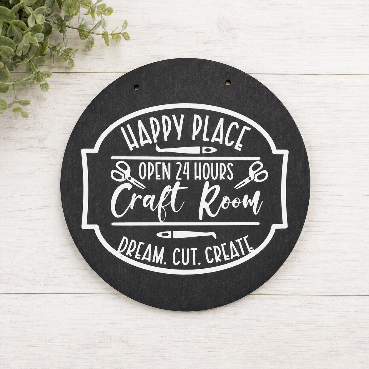 Happy Place Craft Room Sign