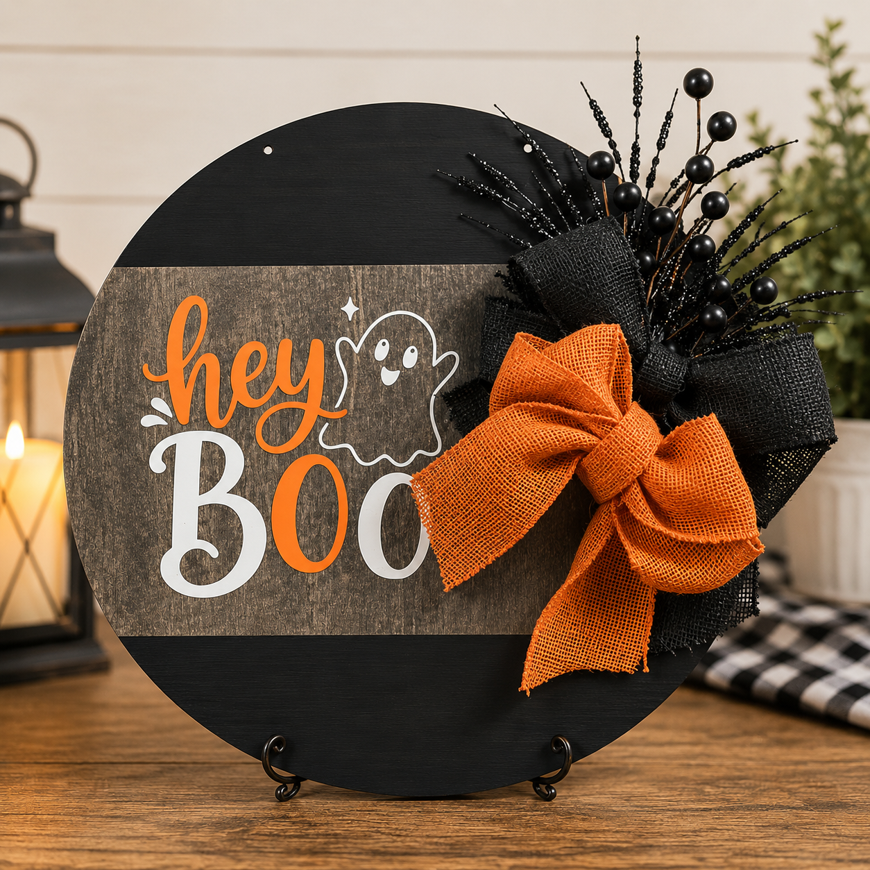 Hey Boo Sign