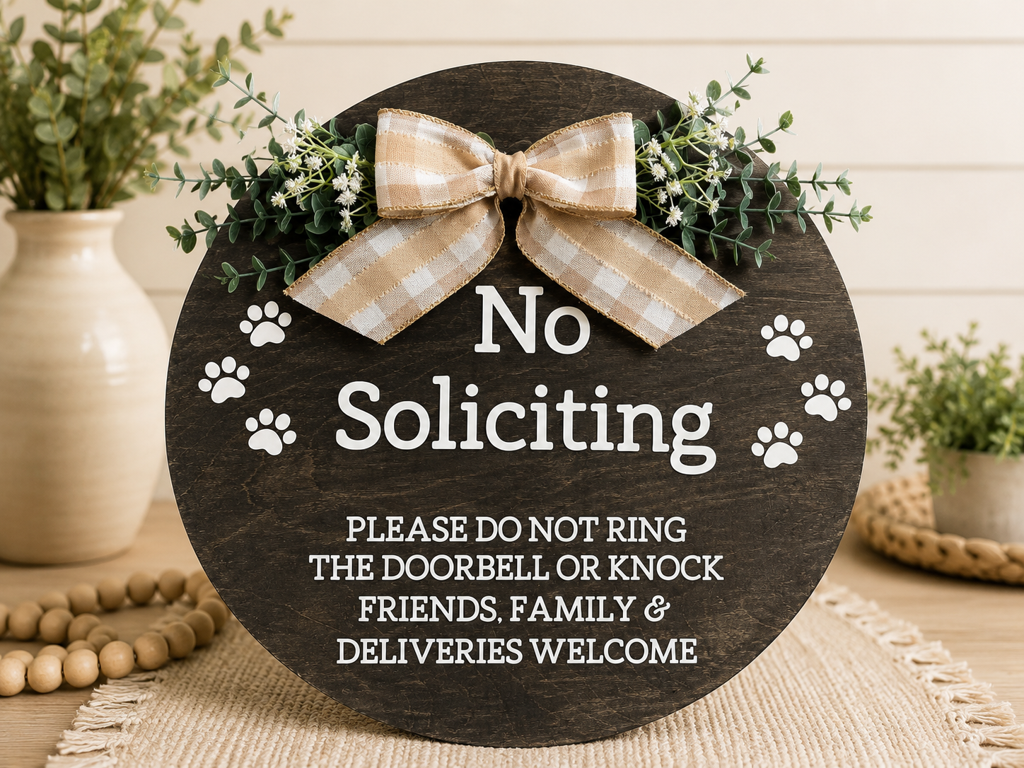 No Soliciting Sign