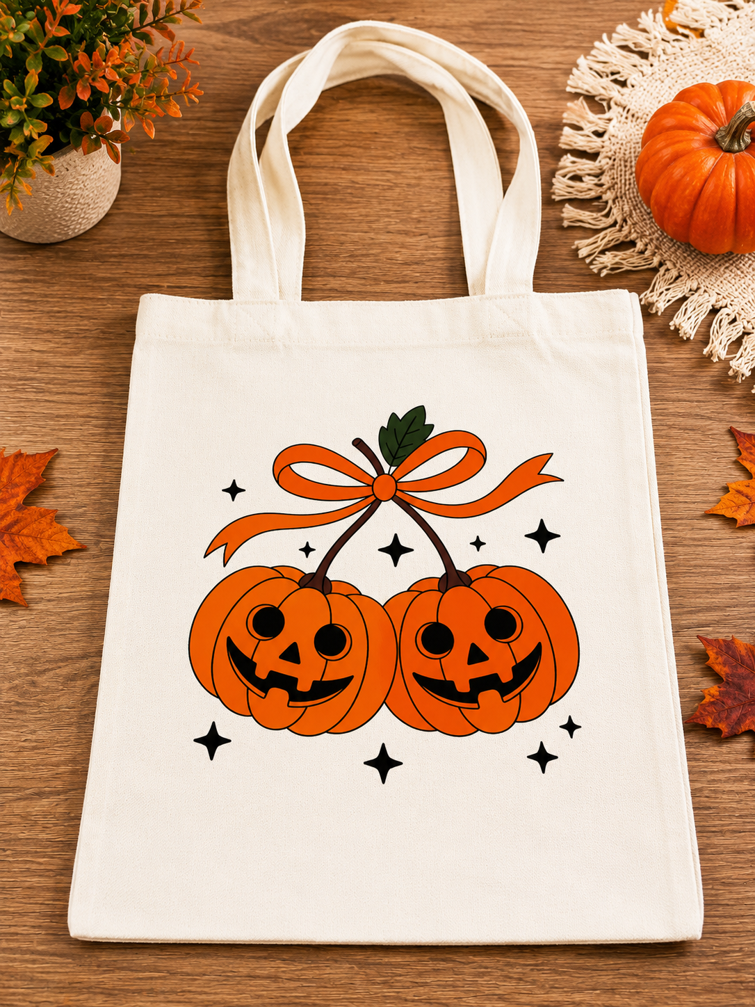 Halloween Pumpkin Tote