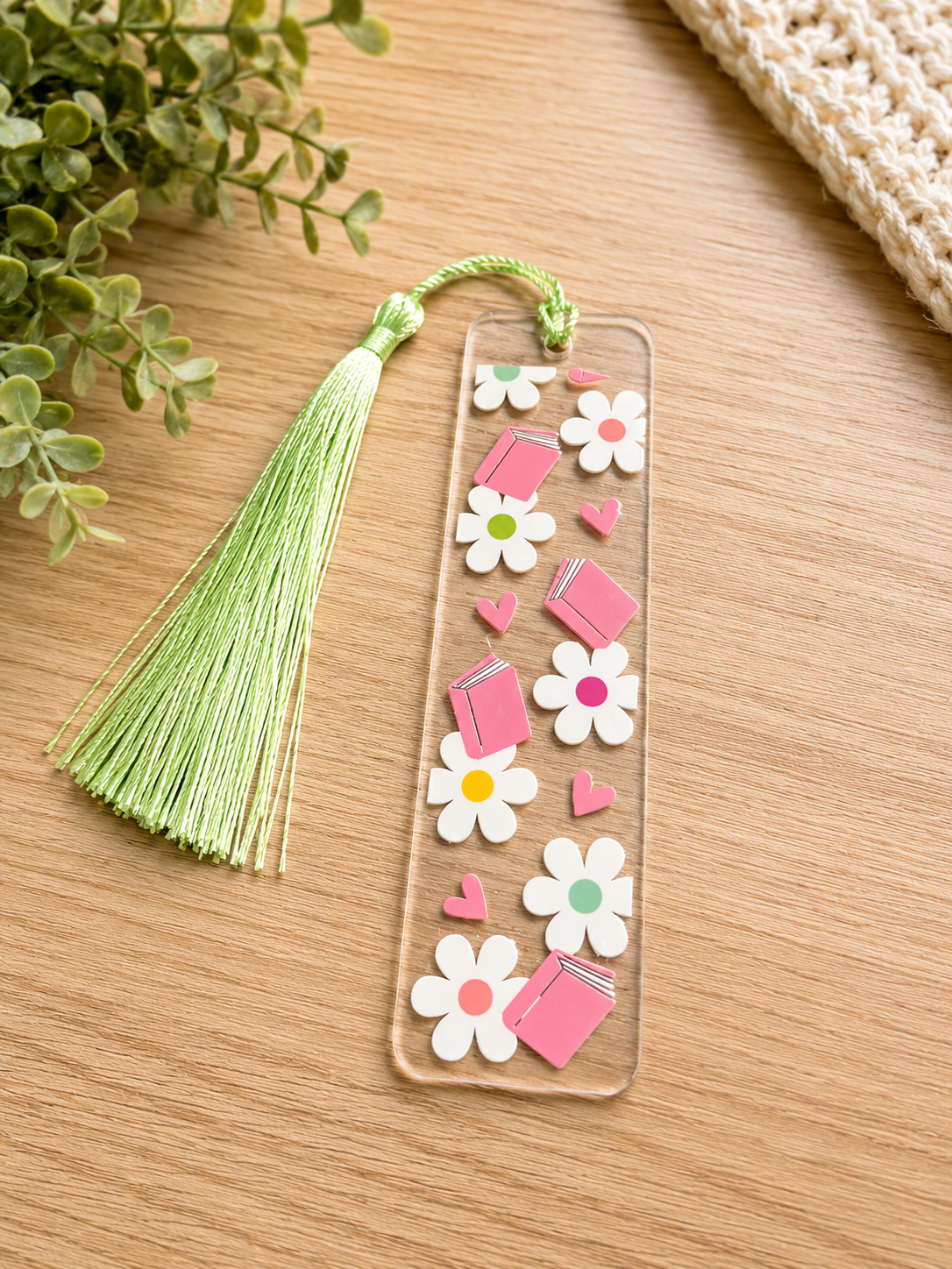 Books & Blooms Bookmark