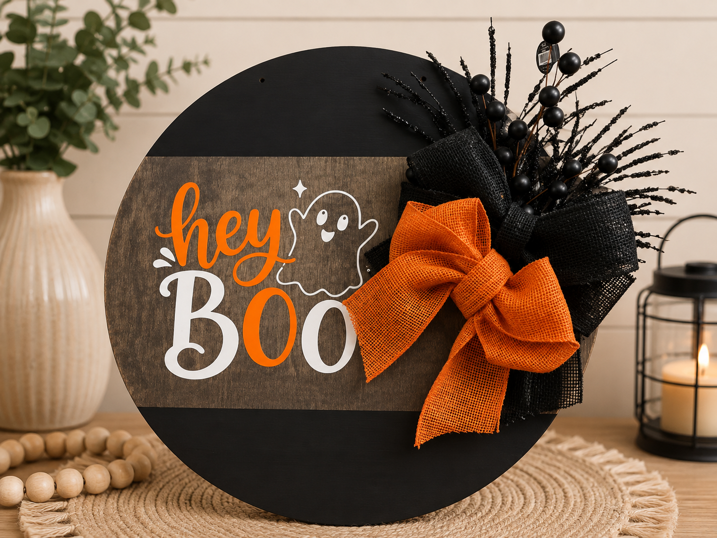 Hey Boo Sign